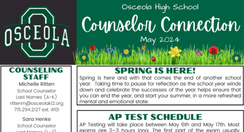 May Counseling Newsletter