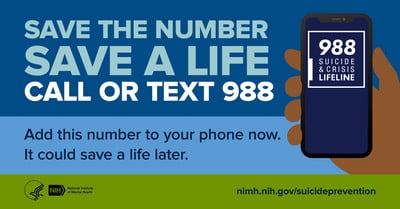 Save the number, save a life 988